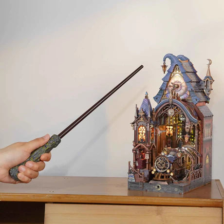 Magic Platform DIY Book Nook Kit – Light-Up Wooden Puzzle for Book Lovers